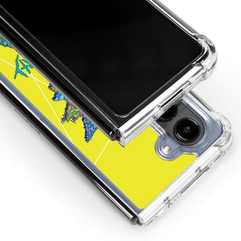 Adult Swim Rick and Morty Rick and Morty Portal Eyes Galaxy Z Fold5 5G Clear Case